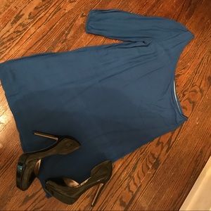 Royal Blue One Shoulder Cocktail Dress